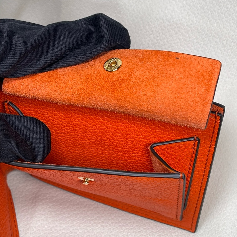 New Gucci Men’s Small Wallet in orange leather - Picture 10 of 12